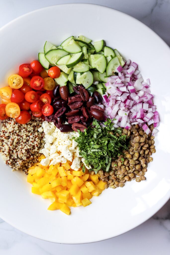 Greek quinoa salad grain salads